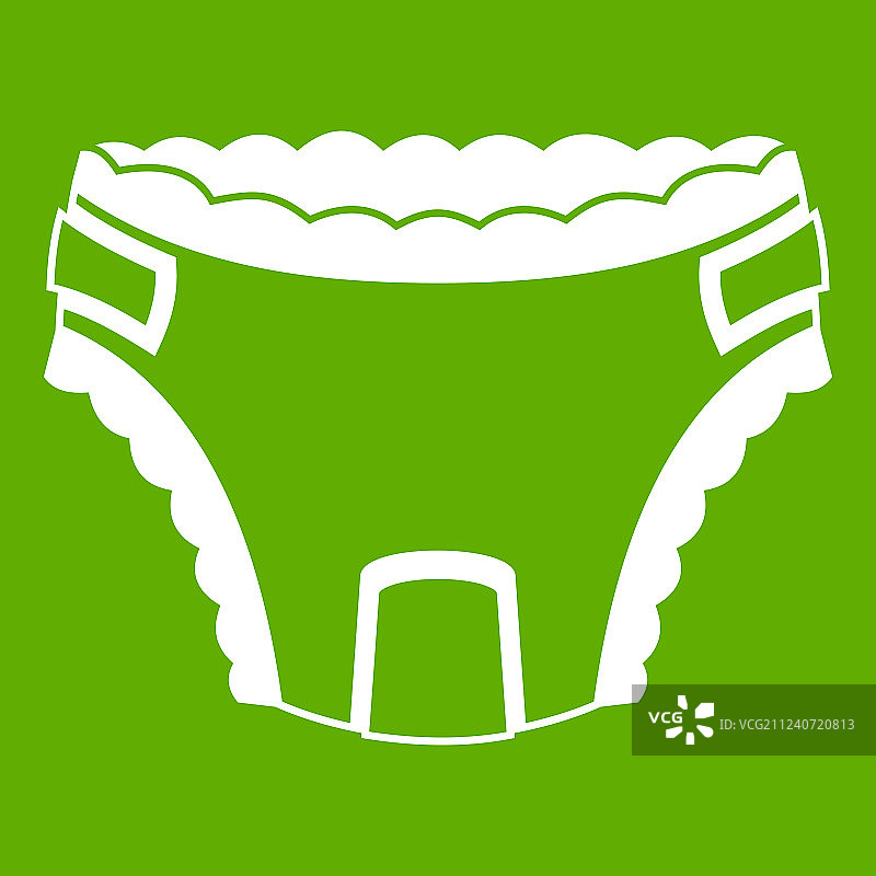 绿色婴儿尿布图标图片素材