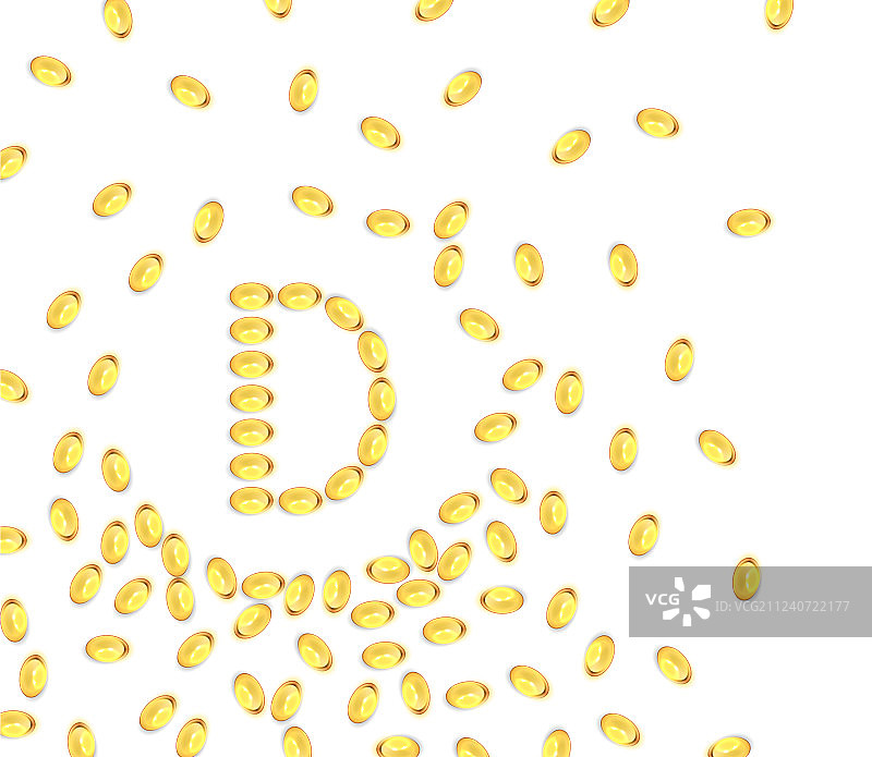 维生素D凝胶药丸背景图片素材