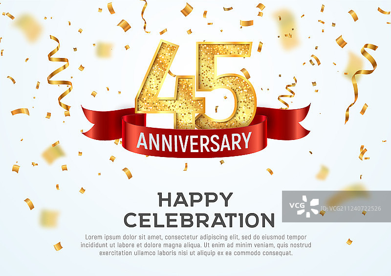 45周年纪念banner模板图片素材