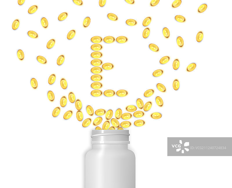 维生素E背景凝胶药丸图片素材