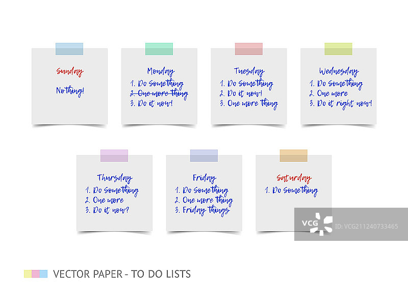 白色逼真便签纸带阴影图片素材