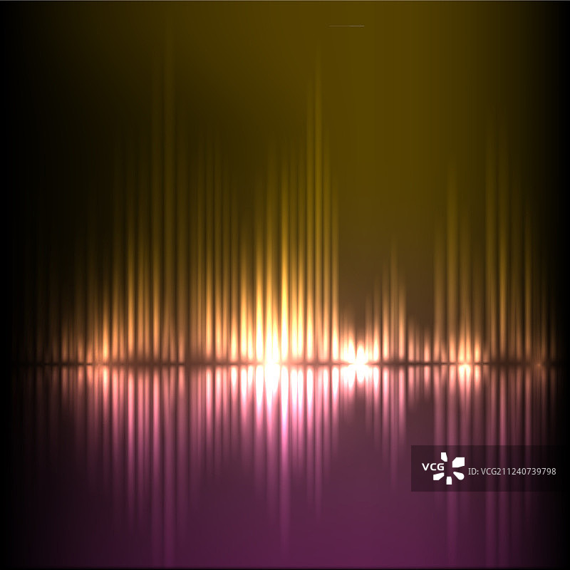 紫黄色波浪抽象均衡器背景图片素材