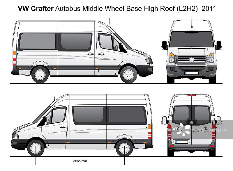 2011款大众Crafter L2H2客车图片素材