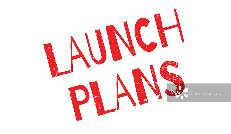 启动计划橡胶图章图片素材