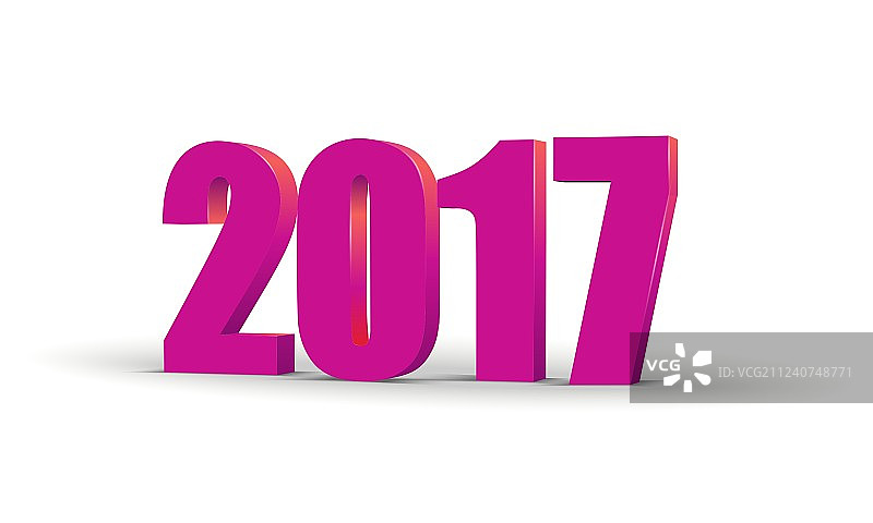 新年快乐2017庆祝3d文本红色2017图片素材