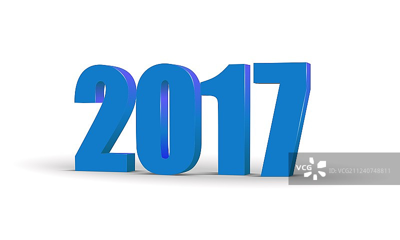 新年快乐2017庆祝3d文本红色2017图片素材