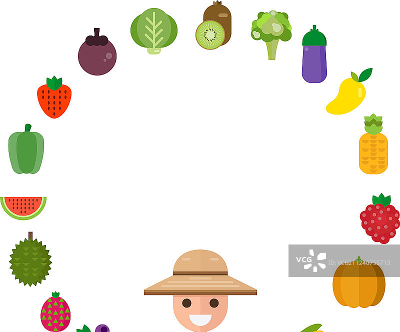 蔬菜水果有机集合图片素材