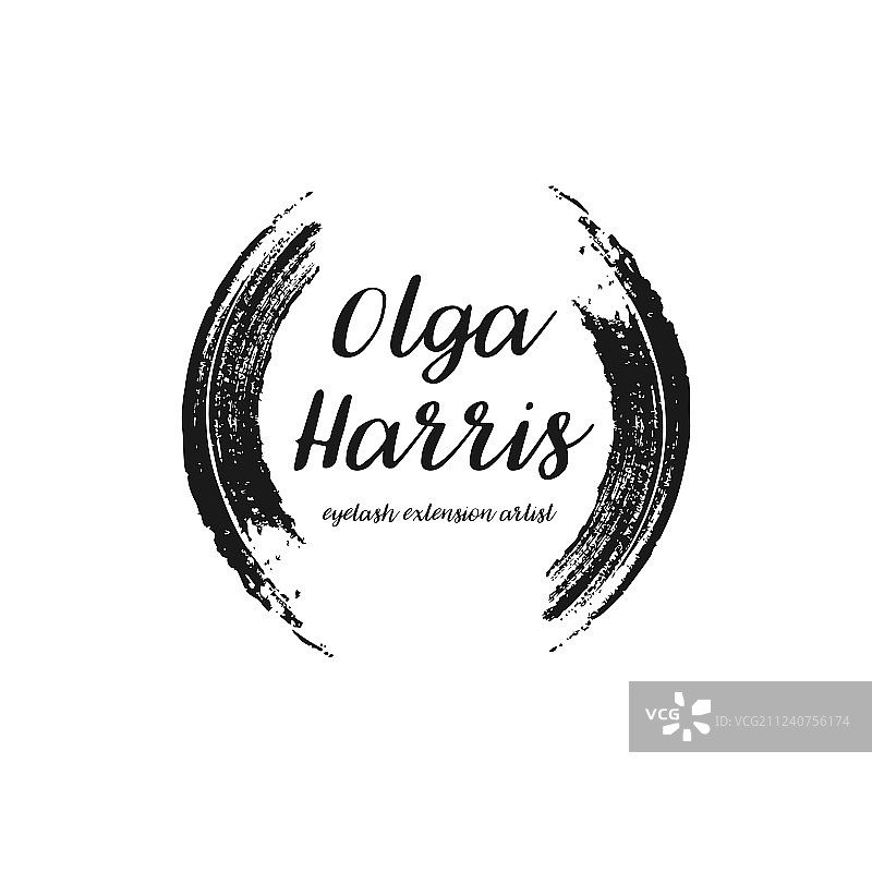 睫毛延长师Logo设计模板图片素材