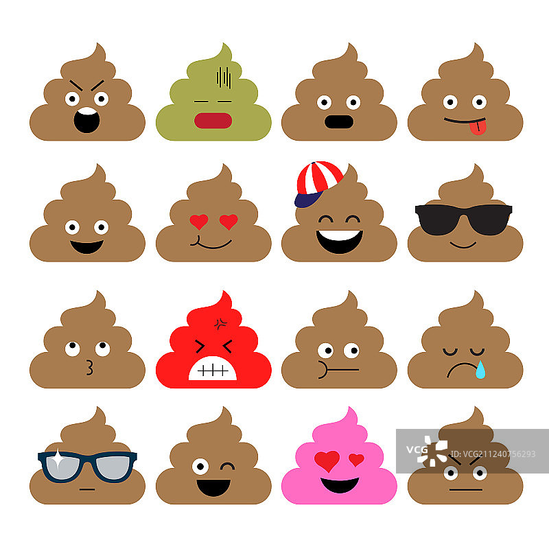 可爱便便表情符号素材图片素材