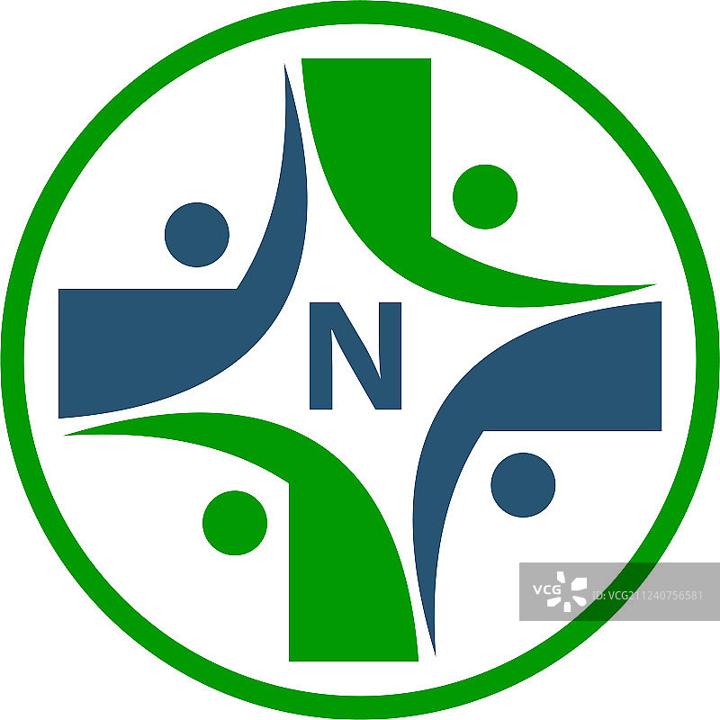 医疗团队首字母N图片素材