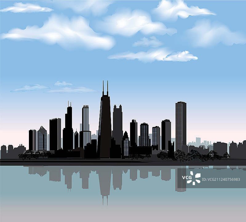 芝加哥城市景观旅游照片，美国图片素材