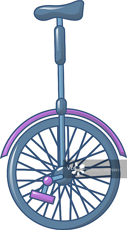 独轮车图标卡通风格图片素材