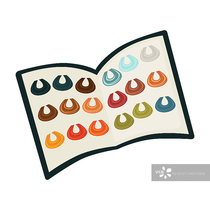 染发调色板图片素材