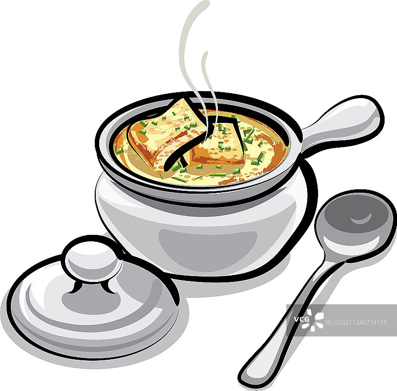 法式洋葱汤图片素材