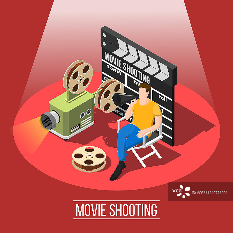 电影拍摄背景概念图片素材