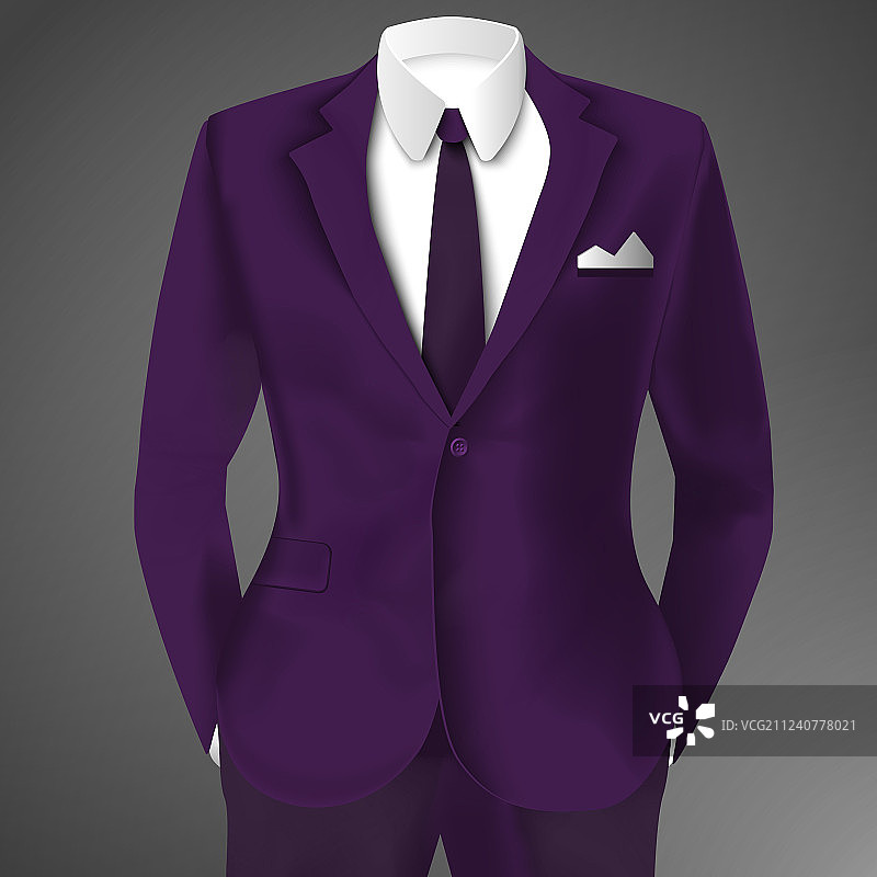 紫色商务西装模板图片素材