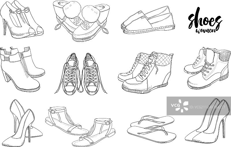 手绘人物图形图片素材