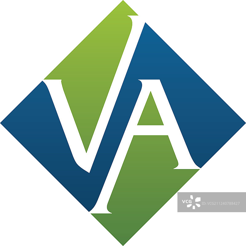字母VA现代设计图片素材