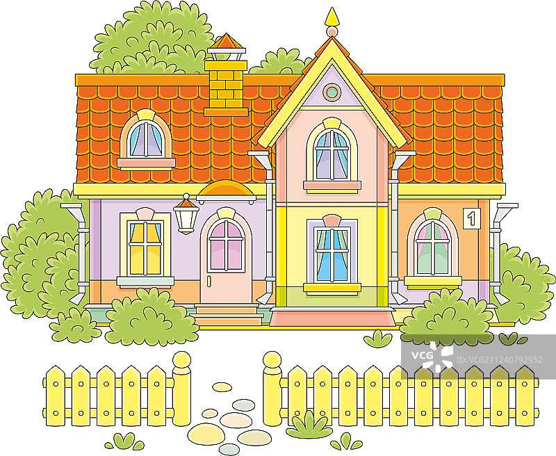 玩具村庄房屋图片素材