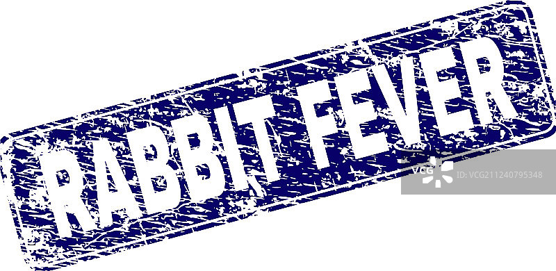 兔子热划痕圆形矩形框图片素材