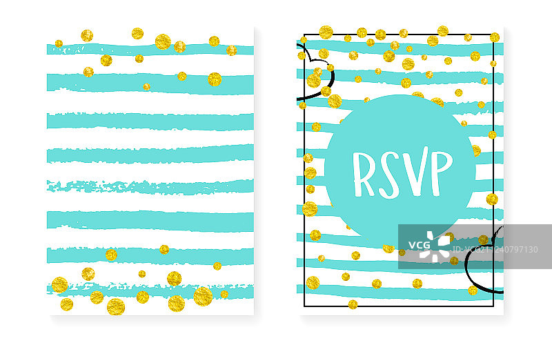 带圆点和亮片的婚前派对套装图片素材