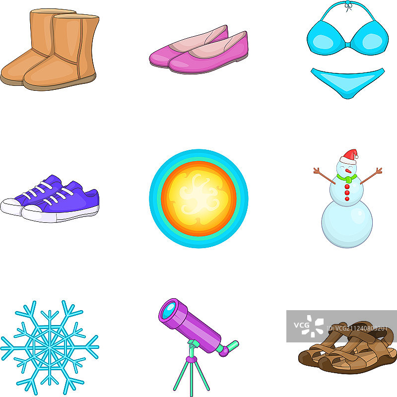 温暖氛围图标卡通风格图片素材