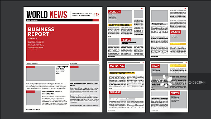 空白金融文章报纸设计图片素材