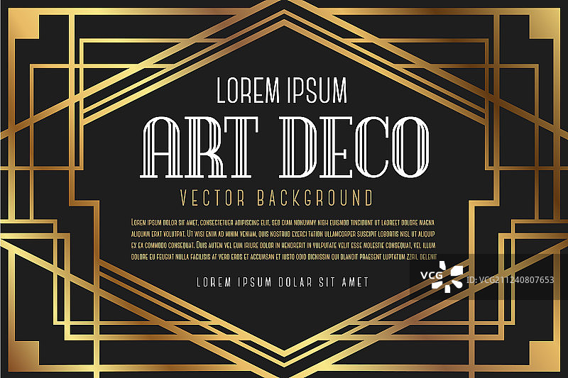 奢华复古装饰艺术框架设计图片素材