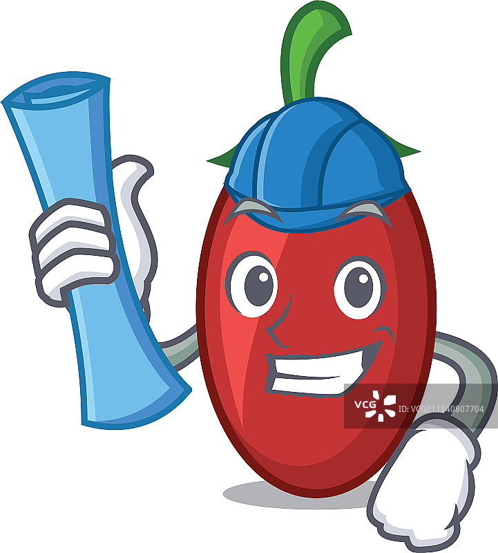 建筑师枸杞卡通人物图片素材