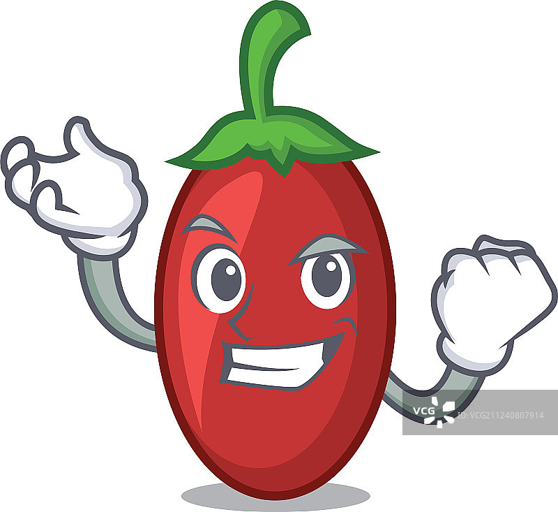 卡通风格的枸杞角色图片素材