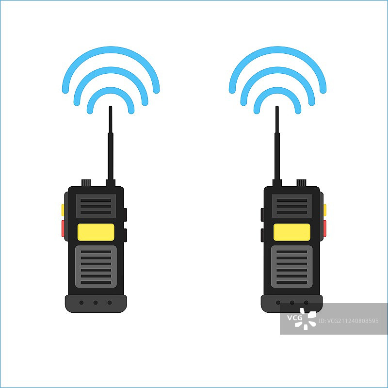 对讲机图标，警用无线电在线图片素材