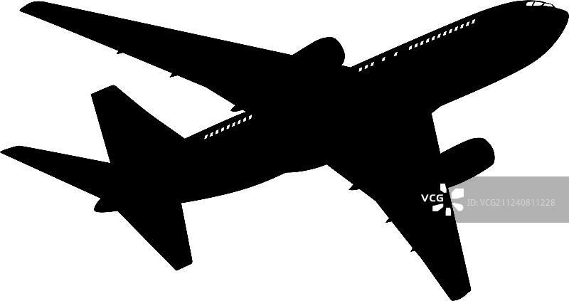 飞机轮廓图片素材