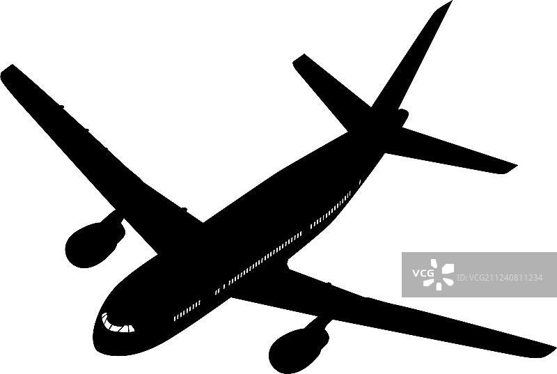 飞机轮廓图片素材