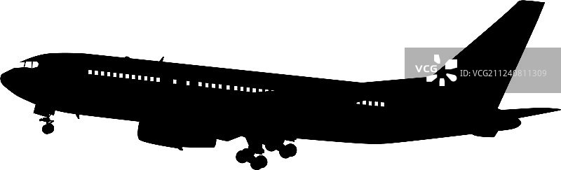 飞机轮廓图片素材