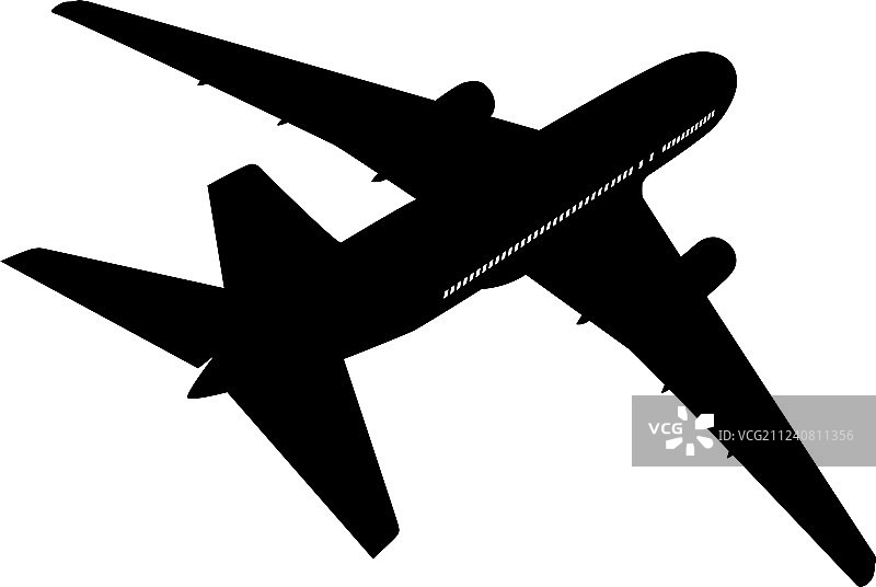 飞机轮廓图片素材