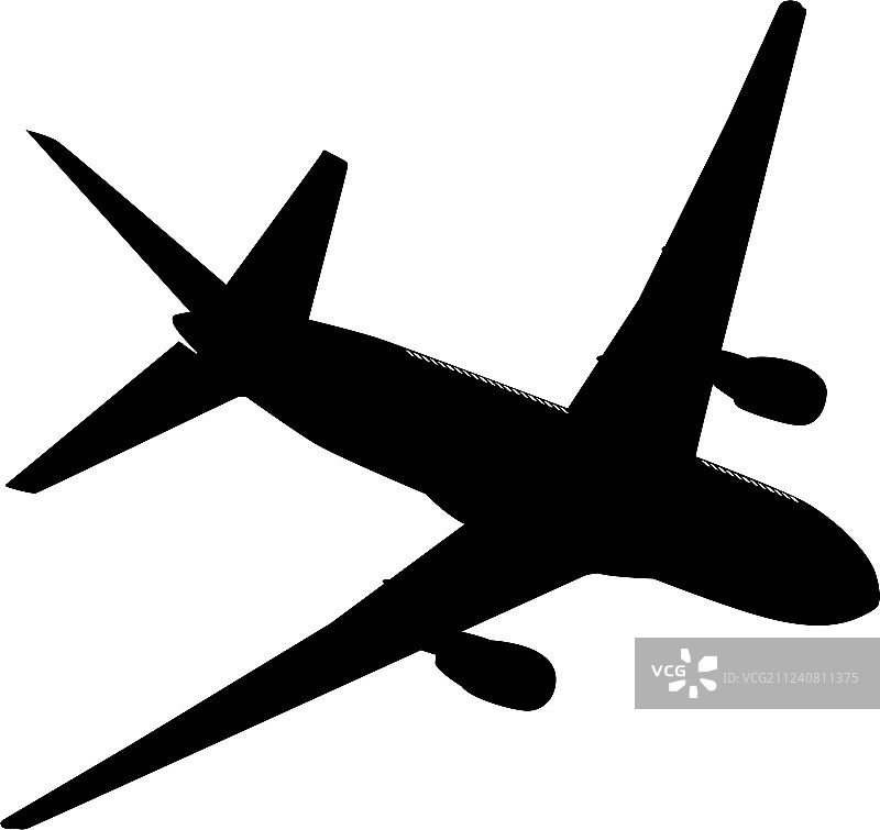 飞机轮廓图片素材