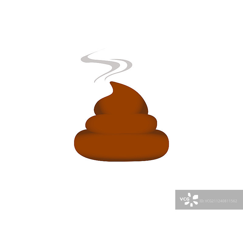 卡通风格的粪便图标图片素材