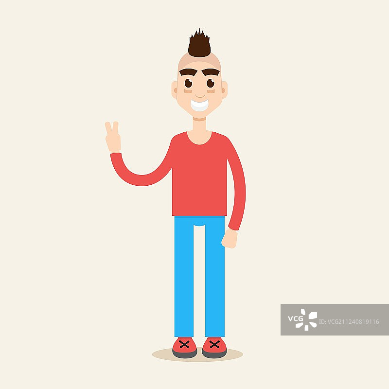 莫霍克发型人物图片素材