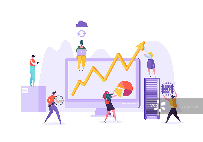 数据分析营销概念图片素材