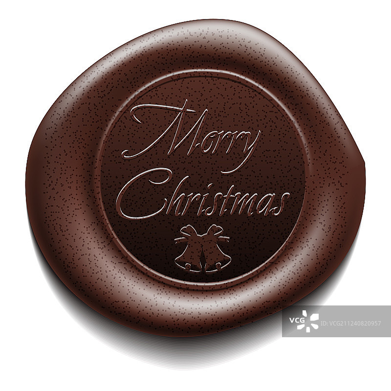 圣诞节华夫饼封蜡图片素材