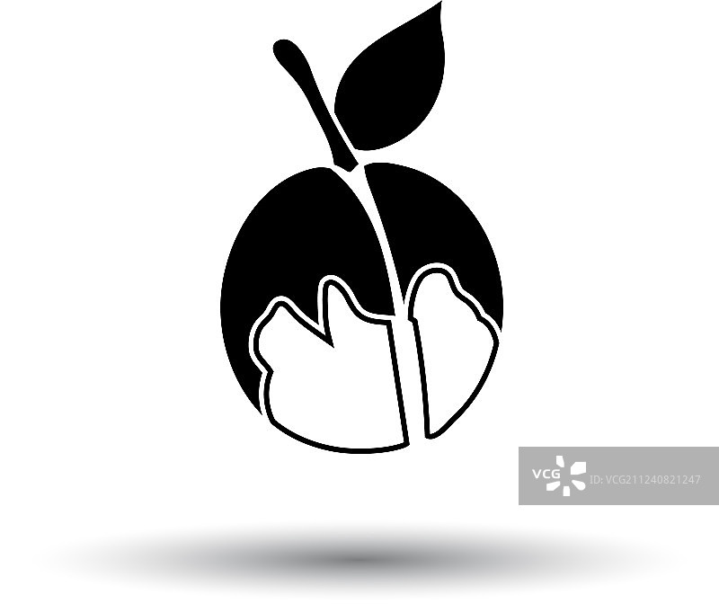 桃子图标图片素材