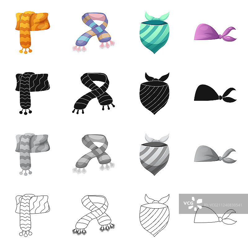 围巾和披肩标志图案图片素材