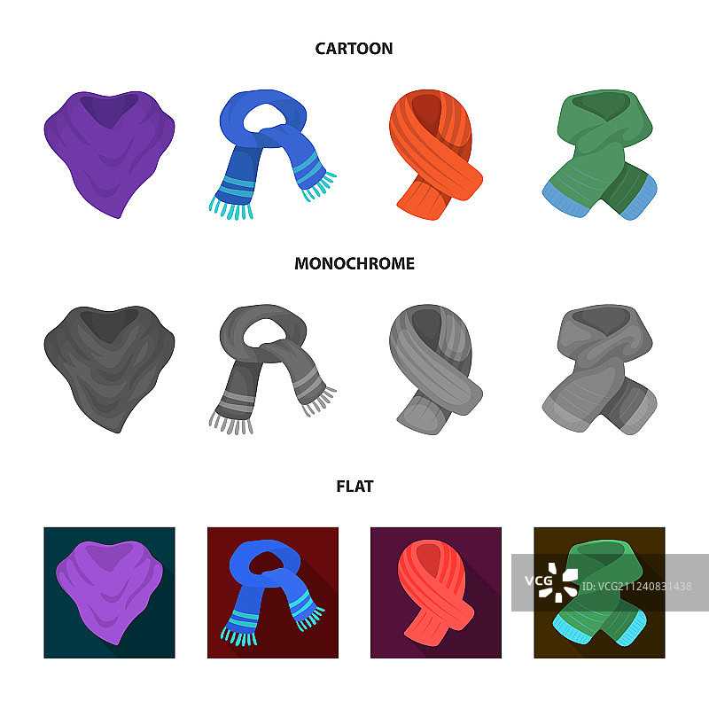 各式围巾和披肩图片素材