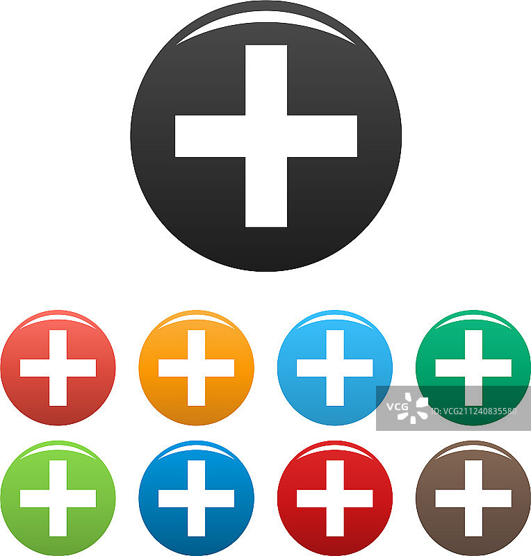 药用图标集，简约风格图片素材