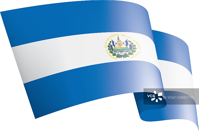 萨尔瓦多国旗上有白色图片素材