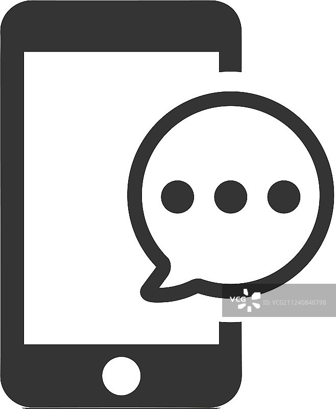 移动聊天图标图片素材