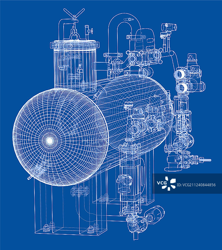 工业设备素描图片素材