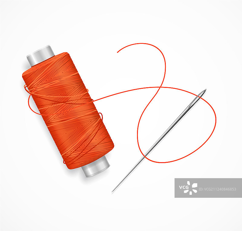 逼真3D针线素材图片素材