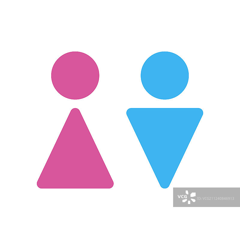 男女卫生间标志图片素材