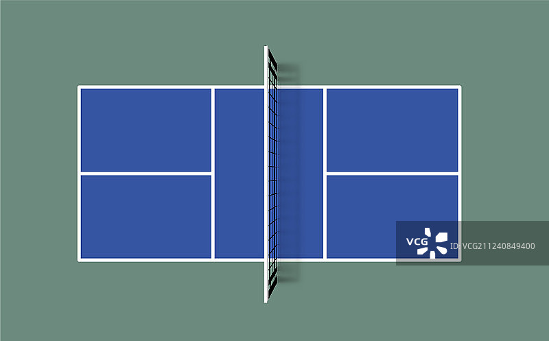 俯视匹克球场地图片素材